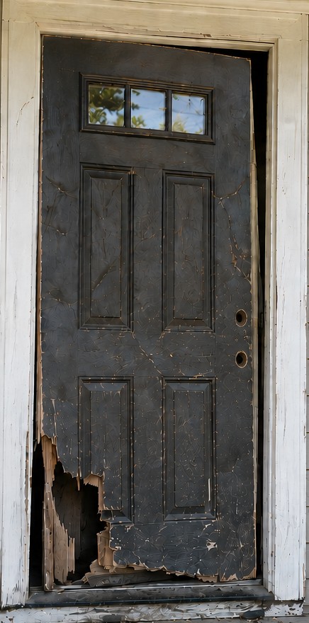 Damaged Door Before